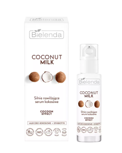 Bielenda COCONUT MILK Silnie nawilżające serum kokosowe COCOON EFFECT 30 ml