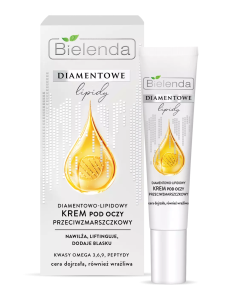 Bielenda DIAMENTOWE LIPIDY Diamentowo – lipidowy krem pod oczy przeciwzmarszczkowy 15 ml