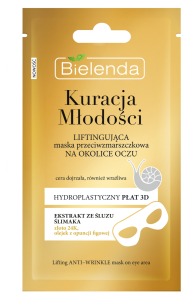 Bielenda KURACJA MŁODOŚCI Liftingująca maska przeciwzmarszczkowa w płacie na okolice oczu