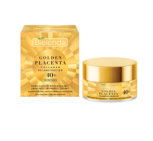 Bielenda 40+ Golden Planceta Collagen Reconstruction - Nawilżająco - wygładzający krem przeciwzmarszczkowy dzień/ noc