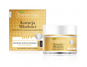 Bielenda 60+ Kuracja Młodości, Regenerujący krem przeciwzmarszczkowy 50 ml dzień/noc