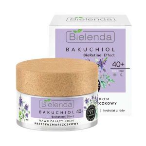 Bielenda 40+ Bakuchiol BioRetinol Effect Nawilżający krem przeciwzmarszczkowy na dzień/ noc
